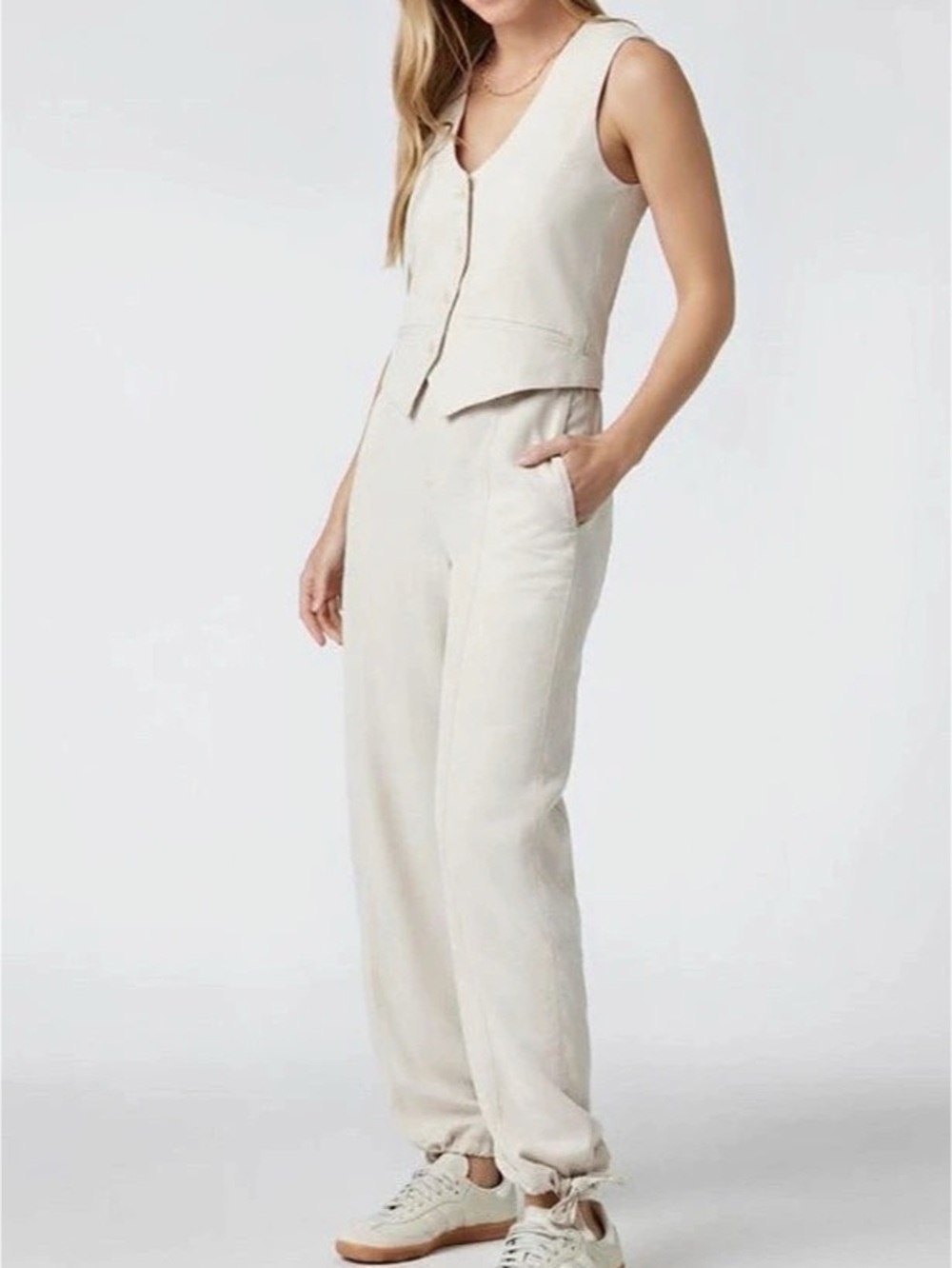 Vuori Coastline Pant Set Beige Size Small